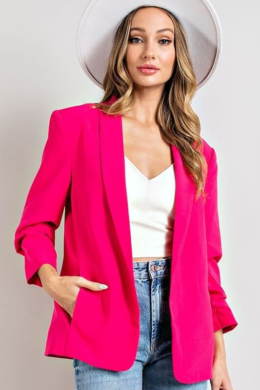 Lia Pink Blazer & Pants Suit - Caromi Apparel